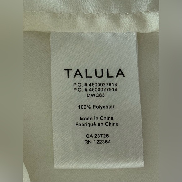 Aritzia Talula Cream Satin Spaghetti-Strap Minimalist Cami Tank Adjustable Staps - Picture 8 of 10